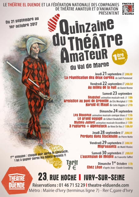 1ère Quinzaine du théâtre amateur du Val-de-Marne