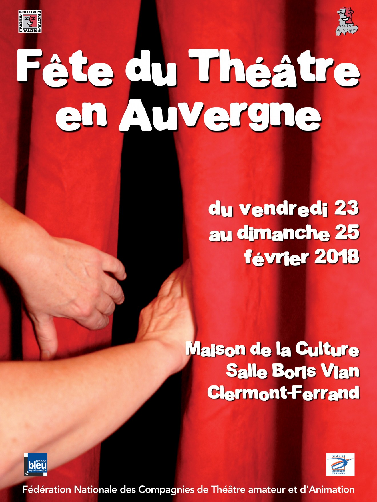 Fête du Théâtre en Auvergne 2018 – Candidatures ouvertes