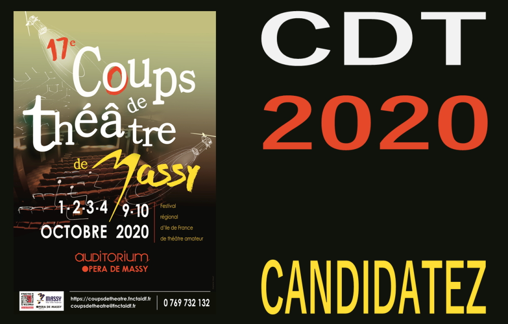 Candidatez pour les 17e Coups de Théâtre de Massy